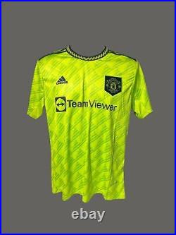 Raphael Varane Manchester United Signed 22/23 Football Third Shirt COA