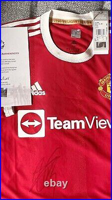 Raphaël Varane signed Manchester United Football shirt from Club