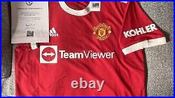 Raphaël Varane signed Manchester United Football shirt from Club