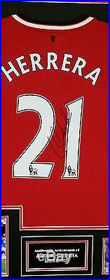 Rare Ander Herrera of Manchester United Signed Shirt Autograph