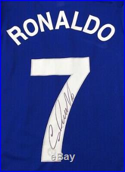 Rare Authentic Signed Player Issue Ronaldo Manchester United Shirt with COA
