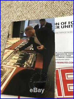 Rare Manchester United Hand Signed The Class Of'92 Poster Beckham Giggs Scholes