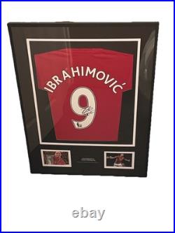 Rare Zlatan Ibrahimovic Signed Manchester United Shirt With COA Rare Zlatan Ibrahimovic Signed Manchester United Shirt With COA