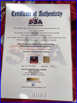 Rare Zlatan Ibrahimovic Signed Manchester United Shirt With COA