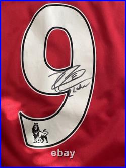 Rare Zlatan Ibrahimovic Signed Manchester United Shirt With COA