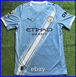 Rico Lewis Signed Manchester City 25/26 Home Shirt with EXACT VIDEO PROOF & COA Rico Lewis Signed Manchester City 25/26 Home Shirt with EXACT VIDEO PROOF & COA