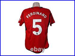 Rio Ferdinand Manchester United 23/24 Signed Football Shirt COA