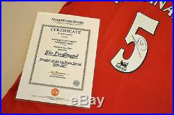 Rio Ferdinand Signed Manchester United 06/07 #5 Home Shirt Autograph Man Utd COA