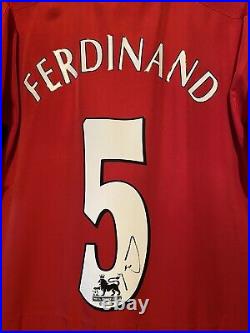 Rio Ferdinand Signed Manchester United 2002/04 Home Shirt Comes With a COA