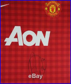 Robin Van Persie Signed Man Utd Framed Shirt Jersey 4 Manchester United + COA