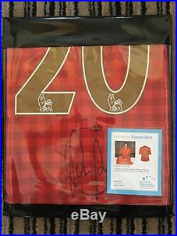 Robin Van Persie Signed Manchester United Champions Shirt