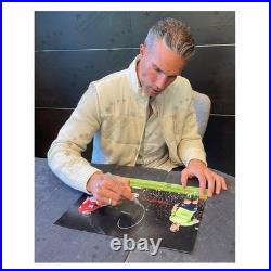 Robin Van Persie Signed Manchester United Football Photo Volley. Deluxe Frame Robin Van Persie Signed Manchester United Football Photo Volley. Deluxe Frame