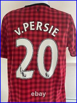 Robin Van Persie Signed Manchester United Shirt With COA and Photo Proof