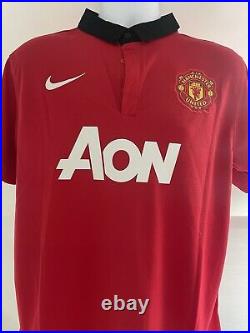 Robin Van Persie Signed Manchester United Shirt With COA and Photo Proof