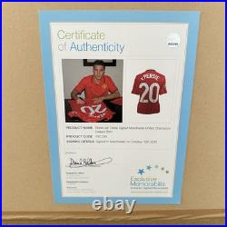 Robin Van Persie Signed Shirt Framed COA & Photo Proof Rare Manchester United Robin Van Persie Signed Shirt Framed COA & Photo Proof Rare Manchester United