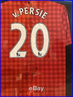 Robin Van Persie signed Manchester United 20 Shirt