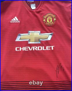 Romelu Lukaku Signed Manchester United Shirt With Official Club Hologram COA