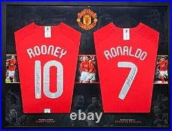 Ronaldo And Rooney Signed Manchester United Shirt AMAZING