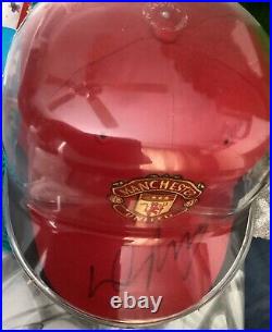 Rooney, Giggs & Neville Signed Manchester United Baseball Caps Coa 2008/09 Rooney, Giggs & Neville Signed Manchester United Baseball Caps Coa 2008/09