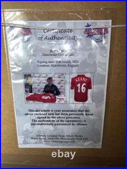 Roy Keane Signed Manchester United Football Shirt Picture Frame
