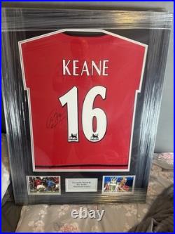 Roy Keane Signed Manchester United Shirt With COA (Collection Only)