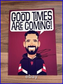 Ruben Amorim HAND SIGNED A4 Print Manchester United Old Trafford Portugal Proof Ruben Amorim HAND SIGNED A4 Print Manchester United Old Trafford Portugal Proof