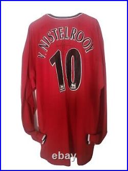 Ruud Van Nistelrooy Signed Manchester United Man Utd Shirt Top COA