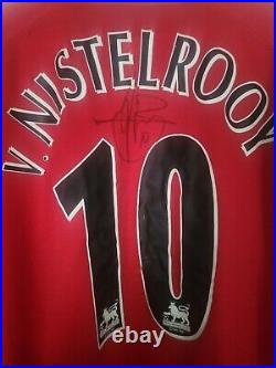Ruud Van Nistelrooy Signed Manchester United Man Utd Shirt Top COA