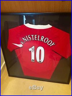 Ruud van Nistelrooy Signed Manchester United Shirt (UNFRAMED) PSA Pass Guarantee