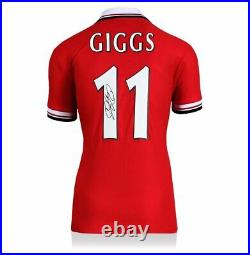 Ryan Giggs Back Signed Manchester United 1999 Home Shirt Autograph Jersey