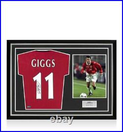 Ryan Giggs Back Signed Manchester United 1999 Home Shirt In Hero Frame Option 1