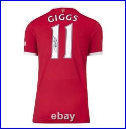 Ryan Giggs Back Signed Manchester United 2021-22 Home Shirt Autograph Jersey