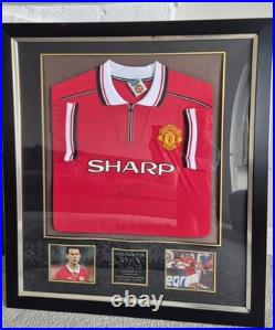 Ryan Giggs Hand Signed Manchester United Football Shirt Framed