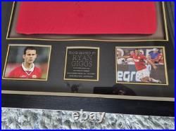 Ryan Giggs Hand Signed Manchester United Football Shirt Framed