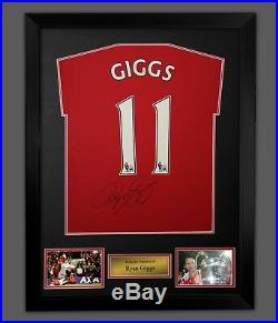 Ryan Giggs Hand Signed Manchester United Football Shirt In A Frame New