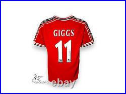 Ryan Giggs Manchester United 1999 Signed Football Shirt COA