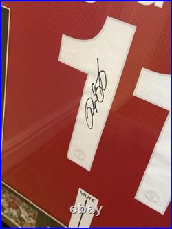 Ryan Giggs Manchester United Framed Football Jersey Shirt & Signature No COA