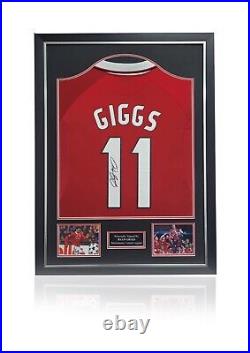 Ryan Giggs Manchester United Hand signed framed Football Shirt MUFC With COA