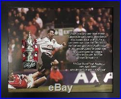 Ryan Giggs Manchester United Signed Framed Fa Cup Trophy With Proof & Coa