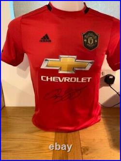 Ryan Giggs Manchester United Signed Kids Size 11/12 Shirt COA £99