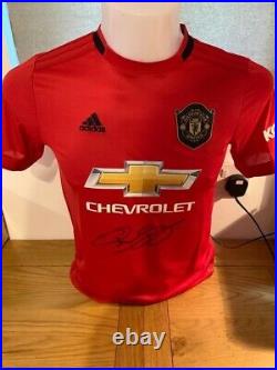 Ryan Giggs Manchester United Signed Kids Size 11/12 Shirt COA £99