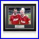 Ryan Giggs & Paul Scholes Signed Manchester United Football Photo. Deluxe Frame