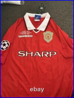 Ryan Giggs Signed 99 Champions League Final Shirt