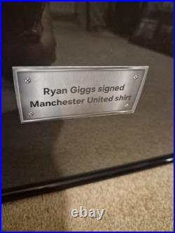 Ryan Giggs Signed Framed Manchester United Football Shirt With COA