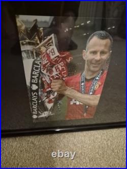 Ryan Giggs Signed Framed Manchester United Football Shirt With COA