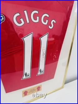 Ryan Giggs Signed Framed Manchester United Shirt Limited Edition
