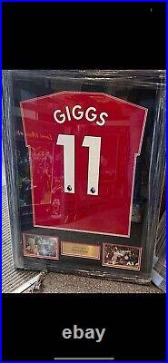 Ryan Giggs Signed Framed Shirt Manchester United