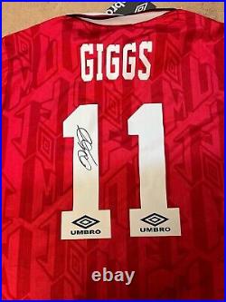 Ryan Giggs Signed Framed Shirt Manchester United