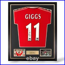 Ryan Giggs Signed Manchester United 1999 Premier League Home Shirt- Framed Ryan Giggs Signed Manchester United 1999 Premier League Home Shirt- Framed