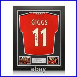 Ryan Giggs Signed Manchester United 2022-23 Football Shirt. Standard Frame